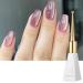 Gel Nail Polish Glitter Purple Gel Polish UV/LED Soak-Off Gel Nail Varnish Highly Pigmented Cat Eye Gel Nail Varnish French Manicure Gel Polish for Home DIY Nail Manicure Salon