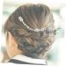 Ipetboom Hair Decorative Comb 1pc Hair Comb Wedding Bride Decorate Alloy Blush Bridal Hair Clip - Buy Online on GoSupps.com