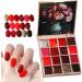 Walopola Solid Cream Gel Nail Polish 16 Colors Nail Cream Gel Nail Polish Palette Solid Gel Nail Polish Gel Manicure Palette Nail Glue for Women 16 Colors Red - Buy Online on GoSupps.com