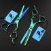 6.0 Inch Professional Japan 440C Hair Cutting Scissors - Salon Quality Blending/Thinning Shear for Barber or Home Use - B-green - Buy Online on GoSupps.com