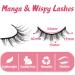 Manga False Eyelashes - 14 Pairs Wispy Anime Faux Mink Lashes for Natural Look & Cosplay (10-15mm) - Spiky Fake Lashes - Buy Online on GoSupps.com
