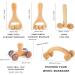 Premium Wood Massage Tool Set - Yiyifor 5-Piece Roller & Gua Sha for Muscle Relaxation & Body Shaping | International Shipping Available - Buy Online on GoSupps.com