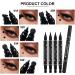Black Liquid Eyeliner Double Head 2 in 1 Black Liquid Eyeliner Stamp - Waterproof Non-Smudging Eye Makeup Cosmetic for Women Girls Masquerade Halloween Daily Use - Buy Online on GoSupps.com