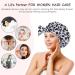 Leopard Print Reusable Shower Cap for Women with Elastic Hem - Adjustable and Waterproof Bath Cap for Curly, Short, and Long Hair - Ideal for Girls and Facial Care - Pack of 6 - Buy Online on GoSupps.com