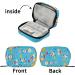 SUABO Panda Bears Weekly Pill Organizer - Travel 7 Day Pill Box with Separate Compartments for Medications & Vitamins | Blue - Buy Online on GoSupps.com