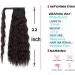 DODOING Kinky Curly Wrap Around Yaki Ponytail Extension Long Wavy Synthetic Hair Extensions Clip in Ponytail for Women Beauty and Fashion 1# Black Brown-Wrap Around - Buy Online on GoSupps.com