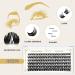 Cluster Lashes QueWel 72pcs DIY Eyelash Extensions Soft D Curl Mix 10-16mm for Home Make-Up - Buy Online on GoSupps.com
