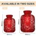 Buy KCLDECI 2L Hot Water Bottle with Red Christmas Tree Cover - Foot Warmer Pain Relief & Hot/Cold Therapy - Buy Online on GoSupps.com