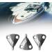 4Pcs Marine Grade 316 Stainless Steel Fending Pad Eye Fender Hook w/ Screws - Boat Ship Deck Hardware - Buy Online on GoSupps.com