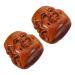 Minkissy 2st handball made of solid wood relaxing handballs made of wood chinese handballs made of wood hand exercise balls hand surface exercise ball physioball for the hand ball.