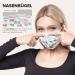 100-Piece Flower Disposable Face Masks | Made in Germany | CE Certified | Triple-Layer Filtration | Elastic Earloops | Breathable - Adults | Standard Size - Buy Online on GoSupps.com