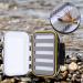 Weiyirot Portable Small Lure Box - Plastic Fishing Lures Holder with Foam Pad - Black Zigzag Design - Buy Online on GoSupps.com