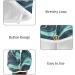 Teal Marble Graffiti Hair Towel 2 Pack | Super Absorbent Quick Dry Turban | Stylish Hair Drying Towels for Women & Girls - Buy Online on GoSupps.com