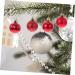 Artibetter Christmas Ball Pendant 36pcs Bright Mirror Ball Blush Decor Bling Decor Prom Decorations Christmas Tree Bauble Holiday Red 4CM - Buy Online on GoSupps.com
