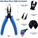 Split Ring and Crimping Jewelry Pliers Set - 2 Pcs Wire Cutter and Key Chain Opening Tool for Beading and Repair (Ring Pliers) - Buy Online on GoSupps.com