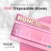 Pink Nitrile Disposable Gloves By Ronco Premium Quality Powder Free Textured Salon Food Grade 4 MIL 1000 Gloves/10 Packs XS Size - Buy Online on GoSupps.com