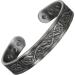 Holistic Magnets Viking Copper Bracelet XL - Antique Silver Magnet Bracelet for Men | Arthritis Relief & Unique Gift | VP (XL: 22-24cm) - Buy Online on GoSupps.com