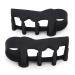 PowrX Toe Separator for Correct Toe Alignment - Toe Spacer Corrector or Straightener for Bunion Hammer and Overlapping Toes - for Men and Women - Black