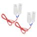 Create Idea 2-part polyethylene band fence connector stainless steel clip link fit 20 to 40 mm bandwidth (90 cm) Connection cable for pasture fence rope pasture fence tape