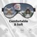 Christmas Santa Snowman Print Double-Sided Eye Mask | Soft Light Blocking for Enhanced Sleep Quality - Buy Online on GoSupps.com