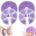 QETRABONE Breast Therapy Pads, Hot Cold Breastfeeding Gel Pads, Breastfeeding Essentials and Postpartum Recovery, Nursing Pain Relief for Mastitis, Engorgement, Reusable, Freezable, Microwavable Purple