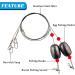 Stainless Steel Fishing Egg Sinker Rigs with Swivel - Catfish, Flounder, Grouper, Trout, Redfish Ready Rig - 8pcs 1 oz - Buy Online on GoSupps.com