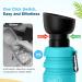Buy Pecute Dog Water Bottle - Foldable & Non-Toxic Pet Bottle for Outdoor Activities - XL 850ml - Light Blue - Buy Online on GoSupps.com