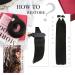 Moresoo Real Hair Extensions U Tip 60cm Black Keratin Bondings - 1g Remy Pre-Bonded Nail Tip Extensions 50g #1B - Buy Online on GoSupps.com