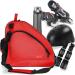 WOLT Ice Skate Bag Roller Skate Bag | Premium Adjustable Shoulder Bag for Kids and Adults - Red - Buy Online on GoSupps.com