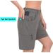 Little Donkey Andy Women's 9 Inseam Golf Shorts - Lightweight Quick Dry Hiking Shorts - Zippered Pockets - Gray Heather Large - Buy Online on GoSupps.com