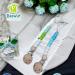 BOOWUP Enjoy Growing Baby Dummy Clips Pacifier Soother Chain Silicone Holder Blue/Dark Blue - Buy Online on GoSupps.com