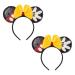 Mouse Ears Headbands ,2Pcs Shiny Bows Mouse Ears for Kids Girls Women Princess Party Decorations Cosplay