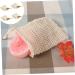 WOONEKY 4pcs Handmade Soap Bag Natural Sisal Soap Saver Soap Pouch Mesh Bags Cotton Linen White - Buy Online on GoSupps.com