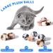 12-Piece Large Plush Pets Ball Toy Set for Cats - Fuzzy Pom Pom Balls in Pink Leopard Print | Indoor Cat Entertainment - Buy Online on GoSupps.com
