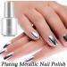 Metallic Silver Nail Polish Metal Nail Polish Mirror Nail Varnish Quick Drying Metallic Effect Nail Art Polish Long Lasting Non-Peelable Magic Mirror Gel Nail Polish No UV Needed - Buy Online on GoSupps.com