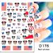 4th of July Nail Art Stickers - Patriotic Independence Day Designs for Acrylic Nails - Buy Online on GoSupps.com
