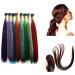 Butterme 100PCS Synthetic Long Rainbow Feather Hair Extensions 16 - Colorful Hair Accessories with 50 Free Beads - International Shipping Available - Buy Online on GoSupps.com