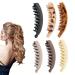 Banana Hair Clip 6 Women's Hair Clips Large Powerful Ponytail Clip Retro Banana Hair Clip Anti Slip Claw Clip Hair Accessories Very Suitable for Various Activities
