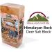 Himalayan Nature 100% Natural Rock Deer Salt Block 2-5 lbs - Animal Licking Mineral Salt Block - Buy Online on GoSupps.com