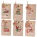 MUSISALY 1 Set Candy Pouch Santa Bags Christmas Advent Calendar Bags Advent Calendar Pouches Xmas Bags Paper As Shown 18.00X9.00X1.00CM