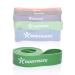 Bodymate fitness band 208 cm elastic resistance band made of natural latex trains strength endurance coordination flexibility and much more for beginners & professionals 4. Strong-green 4.5cm (23-54kg resistance)