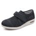 MisFun Breathable Diabetic Shoes for Women Unisex Diabetic Shoes Adjustable Air Cushion Bottomrecovery Shoes Shoes for Edema and Swollen Feet Swollen Feet Shoes 7 Black Grey