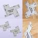 Semetall 2Pack Mini 2" Hand Measuring Gauge for Quilting Sewing and Patchwork Plastic Silver 2 Inch - Buy Online on GoSupps.com