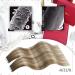 Moresoo 22 Inch Balayage Blonde Tape in Hair Extensions - Light Brown with Blonde Human Hair - 20Pcs/50g #8/22/8 - Buy Online on GoSupps.com