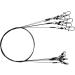 Buy PetrisCatch Set of 5 Titanium Leaders with Snap Hook for Pike - 25cm/40cm 12kg/20kg - Ideal for Zander Fishing - Buy Online on GoSupps.com