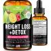 Weight Loss Drops Natural Detox Made in USA - Diet Drops for Fat Loss - Effective Appetite Suppressant & Metabolism Booster - 1 Fl Oz