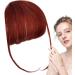 Clip In Bangs Bang Extension Wispy Bangs Clip In Clip On Bangs Human Hair French Bangs Clip On Hair Bangs Extensions Clip In Bangs Real Hair For Girls Women wine red - Buy Online on GoSupps.com