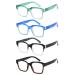 Eyekepper 4-Pack Oversized Reading Glasses for Women - Large Frame Reading Aid +2.00 4pc-mix 2.0 x