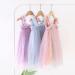 PythJooh Baby Girl Tulle Dress | Sleeveless Butterfly Wings Tutu Princess Dress | 18-24 Months | Starry Blue - Buy Online on GoSupps.com