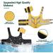 Kuoser Dog Life Jacket - Durable & Buoyant Safety Vest for Small to Large Dogs - High Security Swimming Vest in Yellow - Buy Online on GoSupps.com